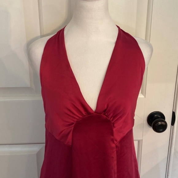 New! Free People dance til dawn Halter Maxi Dress Burgundy-Pink 21995 - Picture 6 of 14